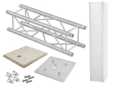 ALUTRUSS Set QUADLOCK Traversenständer 100cm + Holzplatte