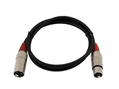 Omnitronic XLR-Kabel 3Pin 1,5M Bk/Rd