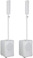2x RCF EVOX JMIX8 Active 2Way Line Array System (White)