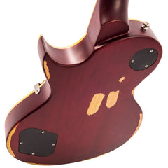 Vintage V100 Icon - Distressed Cherry Sunburst