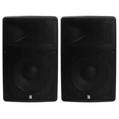 2x BishopSound Orion 15" Active 1200w Full Range Speaker Bluetooth BO115A4