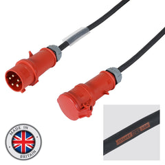 Mennekes 10m 32A Male - 32A Female 3PH 6mm 5C Cable, Mennekes