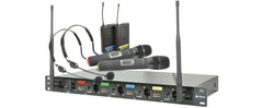 Chord QU4-C Quad UHF-Nackenbügel-Headset-Combo-Wireless-System