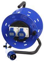 Bobine d'extension Pro-Elec 240 V, 2 groupes, 16 A, 50 m, bleu