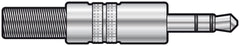 qtx 3,5-mm-Stereostecker, Metall