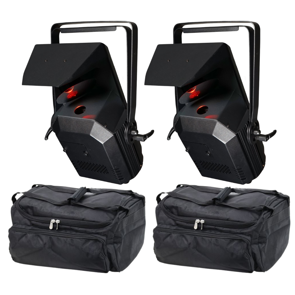 Rectangle Light Scanner 2x Equinox Helix Scan XP 150W Scanner LED Light inc Bags – Simply Sound ...