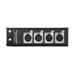 LEDJ EtherCON to DMX Multicore Adaptor 3-Pin Female XLR Sockets