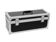 Roadinger Flightcase 4 x Wedge Battery Uplighter - Chauvet EZWEDGE IbizaTruss Batt