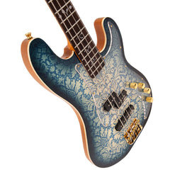 Joe Doe By Vintage - Lutetia Bass - Paisley Blueburst With Case