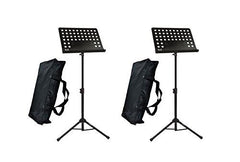 2x NJS Heavy Duty Orchestral Conductor Stand inc. Transport Bag