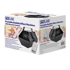 FXlab Professional Bubble Machine inkl. kabelloser Fernbedienung + Flüssigkeitspaket