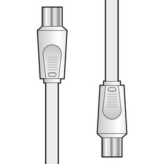 AV:Link Coaxial plug to plug lead 10.0m