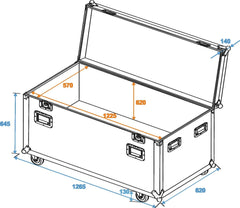 Roadinger Valise Tour Universelle 120Cm Avec Roues Pro