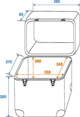 Roadinger Record Case Alu Maxi Booking, Rounded