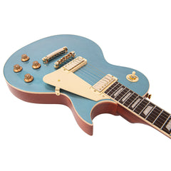 Vintage V100 Electric Guitar Mini Hb - Gun Hill Blue