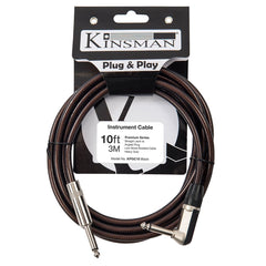 Kinsman Premium Braided Instrument Cable - 10ft