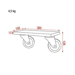 Showgear UCA-SCWB Roues pour Stackcases