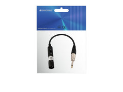 Omnitronic Adapterkabel XLR(M)/Klinke Mono 0,3M Schwarz