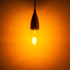 Prolite 4W LED T45 Funky Spiral Filament Lamp ES, Yellow