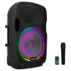 Audibax Party 12 Speaker Bluetooth 500W 12" inc Stand & Mic
