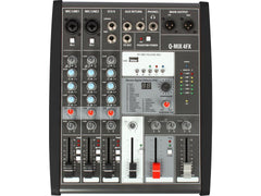 Q-MIX 4FX 4 Channel Mixer with FX and USB