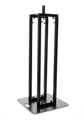 Plugger 2 x Height Adjustable Podium Black 106-195cm Totem inc Flightcase *B-STOCK*