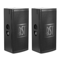 2x BST BMT312 Aktive 3-Wege 12" 800W RMS Lautsprecherbox mit DSP und Triple-Class-D-Verstärkung