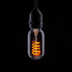 Prolite 4W LED T45 Funky Spiral Filament Lamp ES, Yellow
