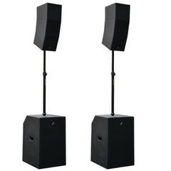 2x Studiomaster CORE151 Aktiver Säulen-Array-Lautsprecher Bluetooth 4400W