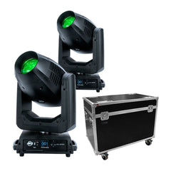 2x ADJ Vizi CMY 300Â Hybride 300W LED Tête Mobile avec Flightcase