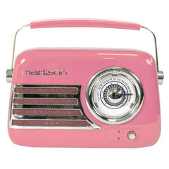 Madison FREESOUND-VR40P Pink Portable Vintage Radio Bluetooth FM