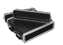 Roadinger Kunststoff-Rack Kr-19, 2U, Dd, Schwarz