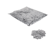 Equinox Loose Confetti Silver Metallic 10mm x 10mm 1Kg Bag