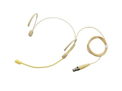 Q Audio HSM-TA4 Beige Headworn Microphone with TA-4 mini xlr 4 pin connector