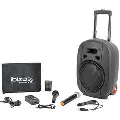 Ibiza Sound PORT8UHF-MKII-TWS 8" 400W Bluetooth Portable PA Speaker System *B-STOCK*