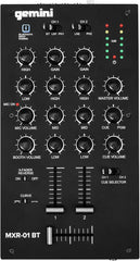 Gemini MXR-01BT 2-Kanal-Profi-DJ-Mixer mit Bluetooth-Eingang