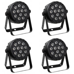 4x JB Systems 12TC MK2 Par Can LED Uplighter 12 x 3W RVB