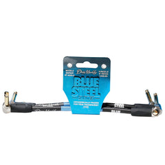 Dean Markley Blue Steel 6in Patch Cable 1/4in R Ang - 1/4in R Ang 3pack