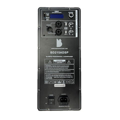 BishopSound-Leistungsmodul – Klasse D – Duales 15-Zoll-Bi-Amping-2-Wege-Modul mit vollem DSP und Bluetooth