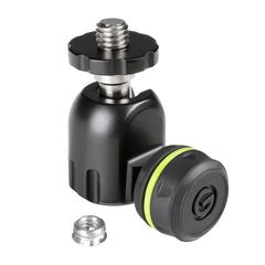 Gravity GMSQT1B Quick Tilt Ball Joint Microphone Adapter 3/8" to 1/4"