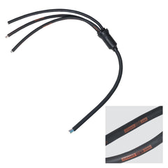 eLumen8 Moulded 3Ph Y Split 0.5m Tails - 6mm 5C to 3 x 3C Bare Ends