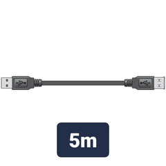 AV:Link fiche USB 2.0 type A vers câble de prise type A 5,0 m