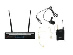 RELACART Set UR-222S Bodypack with Headset and Lavalier