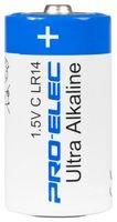 Pro-Elec Ultra Alkaline C Batteries 1.5V 8Ah - Pack of 10