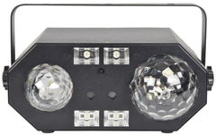 QTX Tetra LED Moonflower + Ripple + Strobe/UV + Lasereffekt