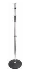 Pulse Heavy Duty Round Base Microphone Stand Chrome PLS00056 *B-Stock