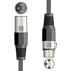 QTX High Quality 3Pin DMX Lighting Cable (10m)