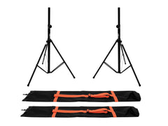 OMNITRONIC Set 2x BS-2 EU Lautsprecherständer + 2x Tragetasche