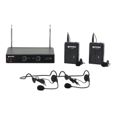 Gemini VHF-02HL Système de microphone sans fil VHF Lavalier double canal