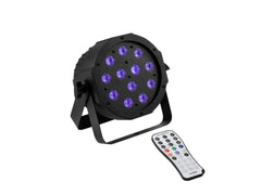 EUROLITE LED Floor Spot 12 x 1W UV LED incl IR Remote